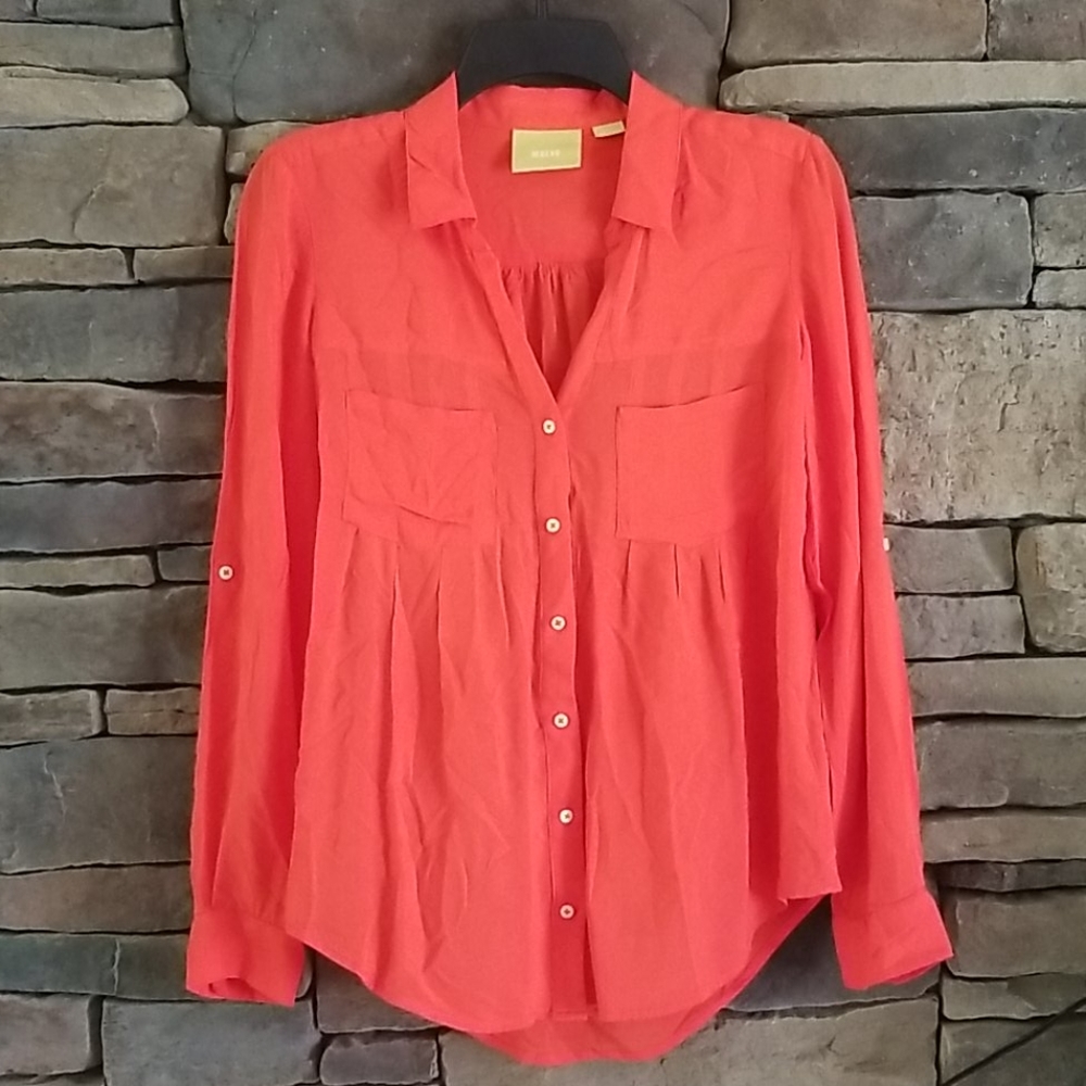 Anthropologie Button Down Top